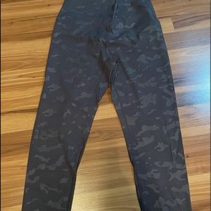 Grey Battleship Camo luxe high rise 7/8